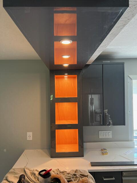 Contemporary charcoal kitchen — photo 2